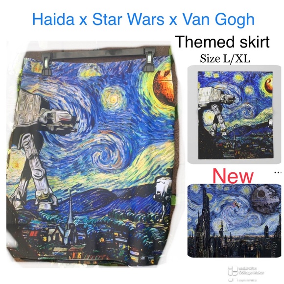 Haida Dresses & Skirts - ⭐️ WARS ✏️ SKIRT, sz L/XL KNIT & elastic wide waist